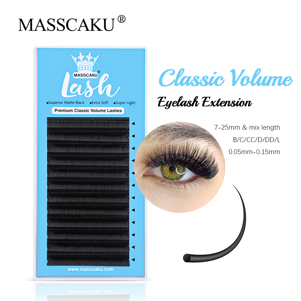 Eyelash Extension Jakarta - MASSCAKU 0.05/0.07/0.10/0.15mm Classic Regular Eyelash Extension