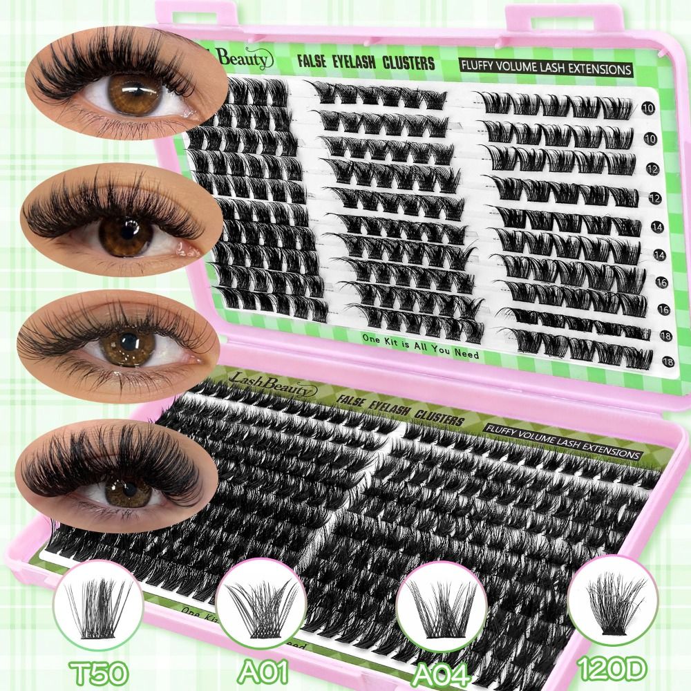 Lashes Eyelash Extension - Natural Look False Eyelashes Bond and