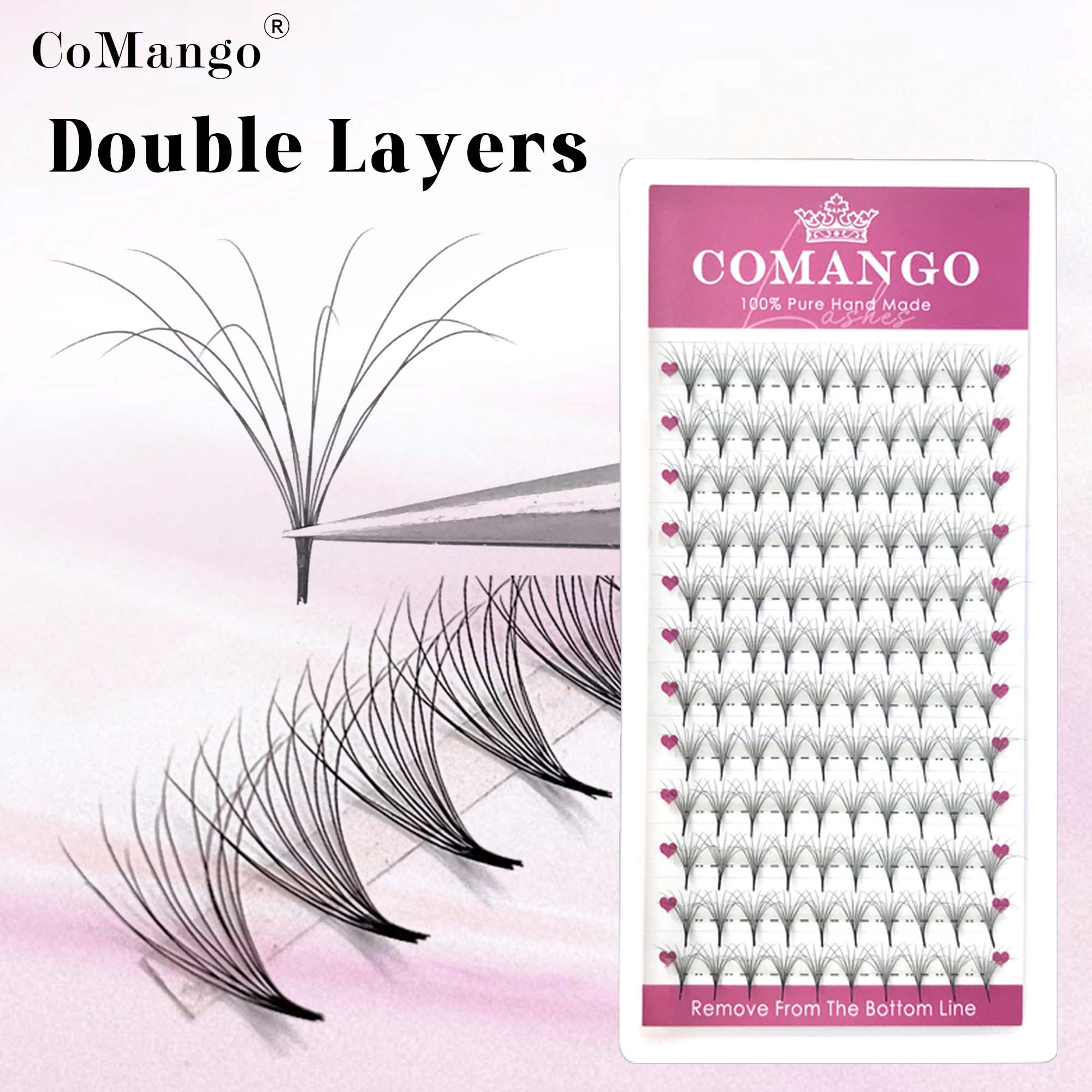 Mega Volume Lash - CoMango Double-Layer Fluffy Premade Volume Fans