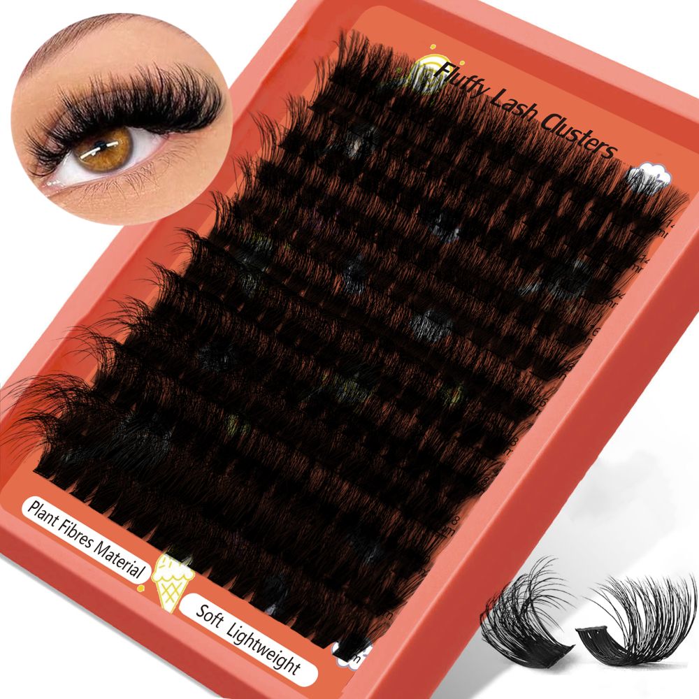 Eyelash Extension Volume Styles - 100D False Eyelashes Wispy Style Fluffy