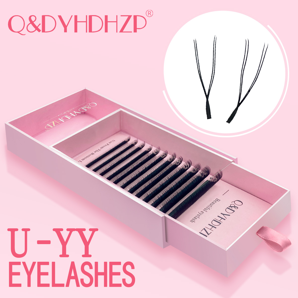 Eyelash Extension Volume Styles - Q&DYHDHZP U-shaped YY Mink Faux Eyelashes