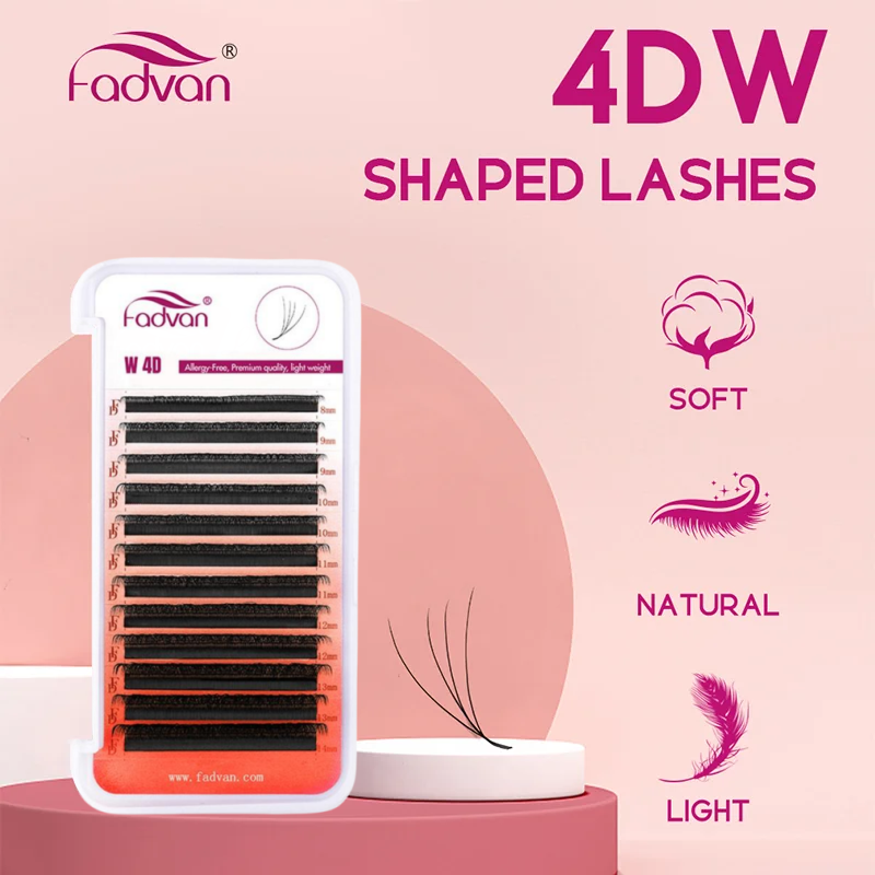 FADVAN 4D W Shape Premade Volu - Eyelash Extension Volume Styles recension och pris