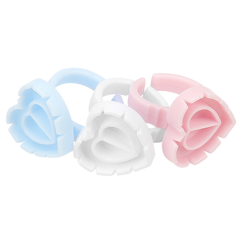 100Pcs Disposable Glue Ring Ho - Eyelash Extension Jakarta recension och pris