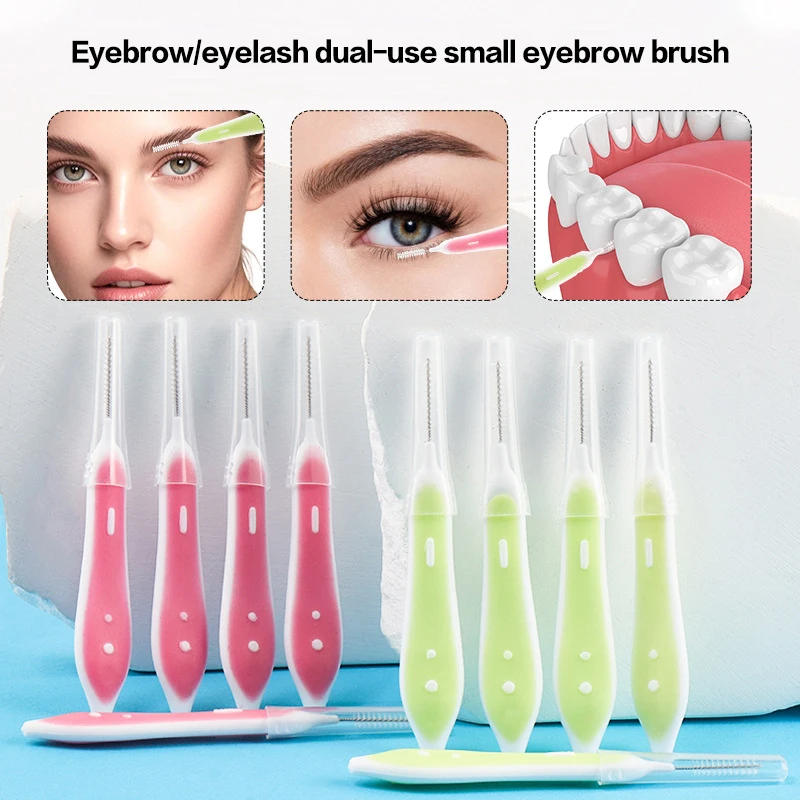 10 Pcs Eyebrow Brushes Mini Br - Lashes Eyelash Extension recension och pris