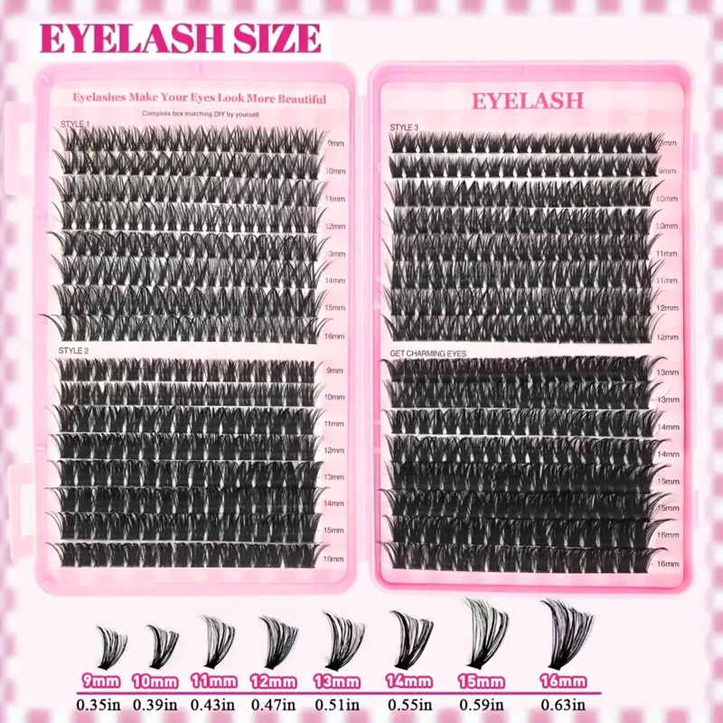30/40/50/60/80/100D,Thick 9-16 - Eyelash Extension Volume Styles recension och pris