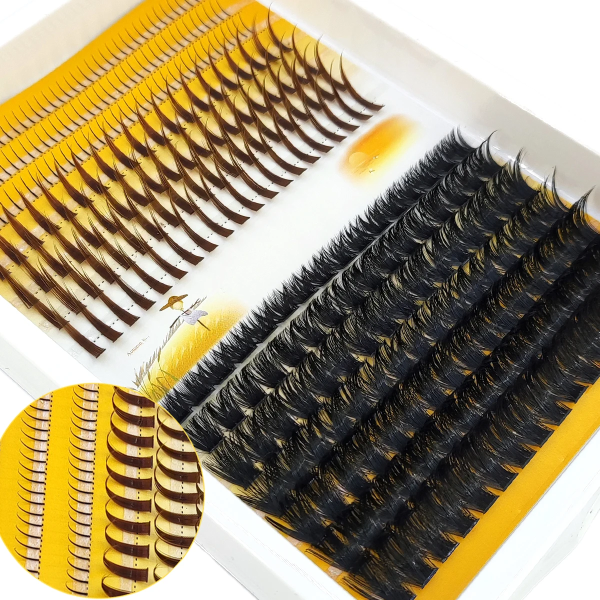 AMSDCN 60D-120D eyelash cluste - Eyelash Extension Doll Eye recension och pris