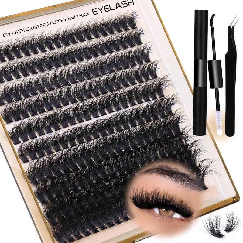 New Fluffy Thick Lash Clusters - Lashes Eyelash Extension recension och pris