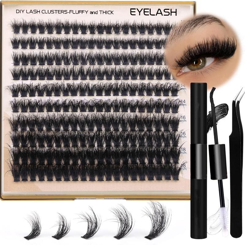 New Fluffy Thick Lash Clusters - Lashes Eyelash Extension recension och pris