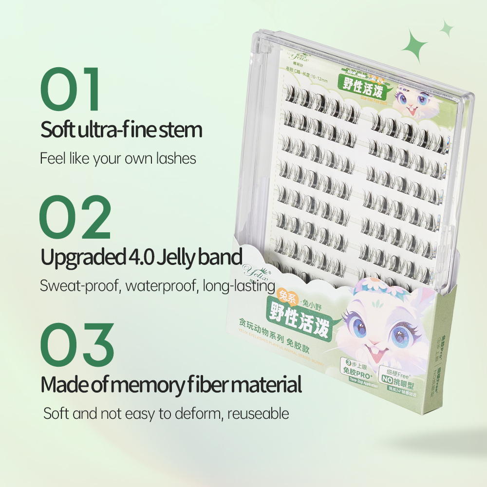 Yelix Glue-free Self Adhesive  - Eyelash Extension Volume Styles recension och pris