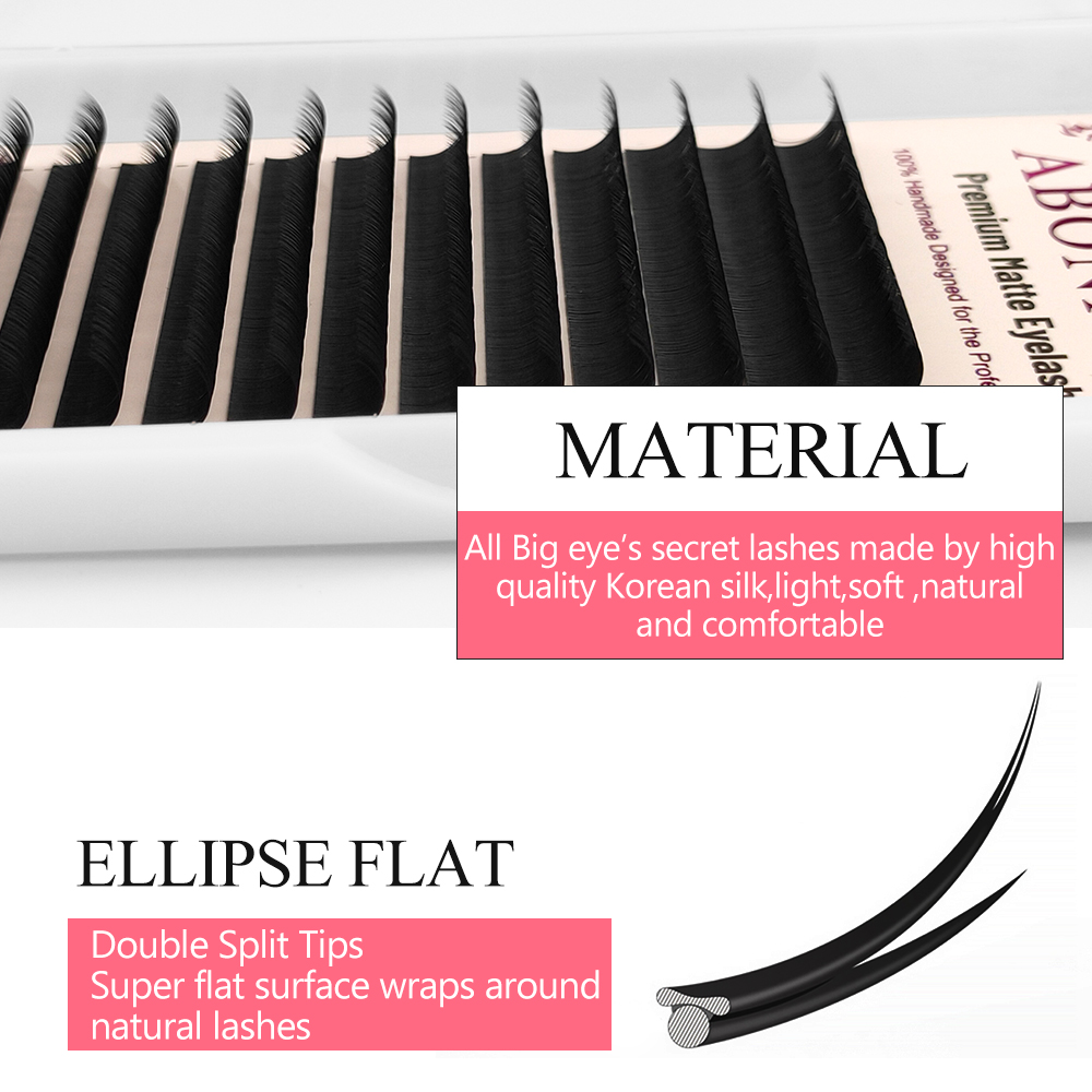 Abonnie Brown Colored Ellipse  - Eyelash Extension Mega Volume recension och pris