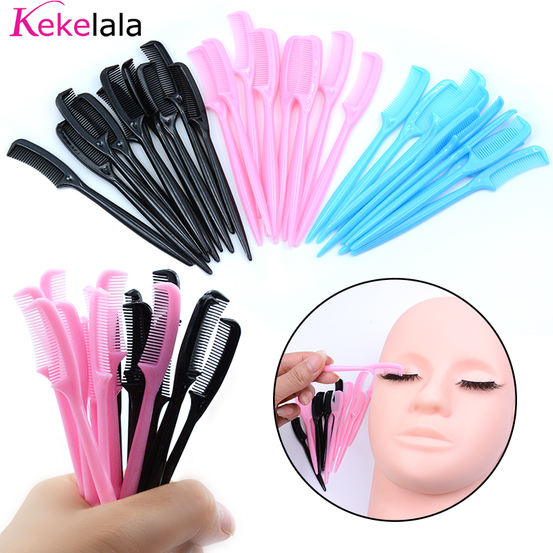 10Pcs Mini Eyelash Combs Small - Eyelash Extension Doll Eye recension och pris